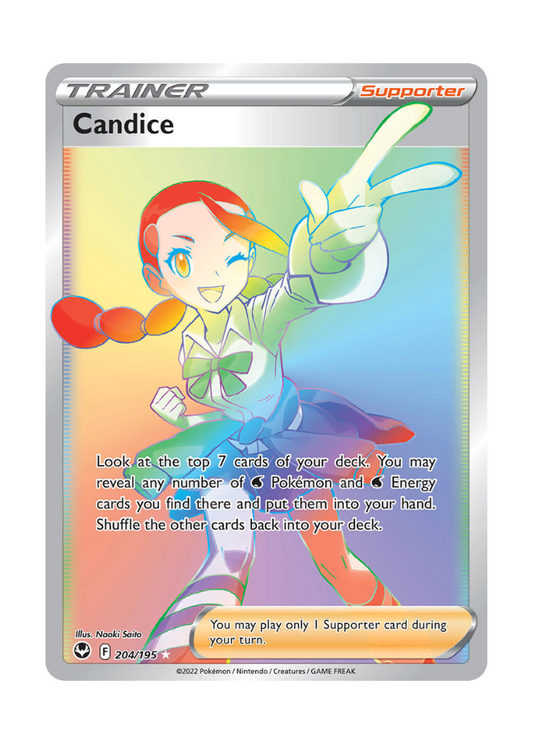 Silver Tempest: Candice Rainbow Rare - 204/195