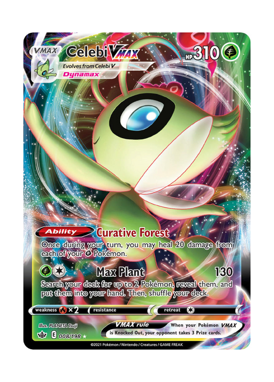 Chilling Reign: Celebi VMAX Full Art - 008/198