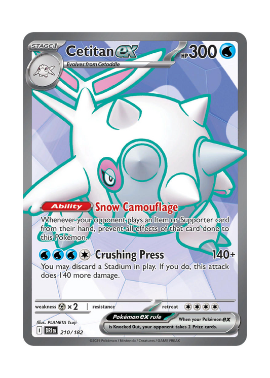 Destined Rivals: Cetitan ex Full Art - 210/182