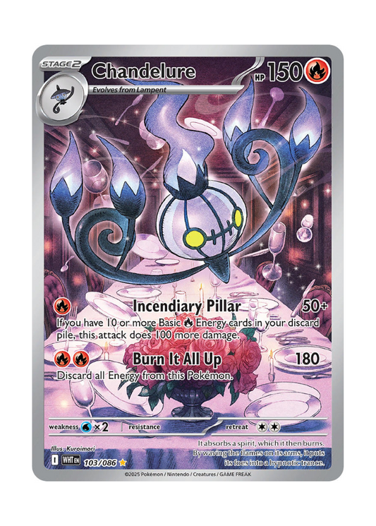 White Flare: Chandelure Illustration Rare - 103/086