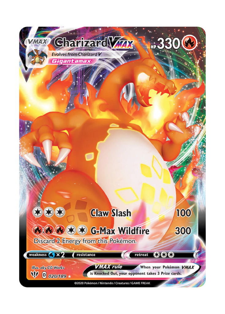 Darkness Ablaze: Charizard VMAX Full Art - 020/189