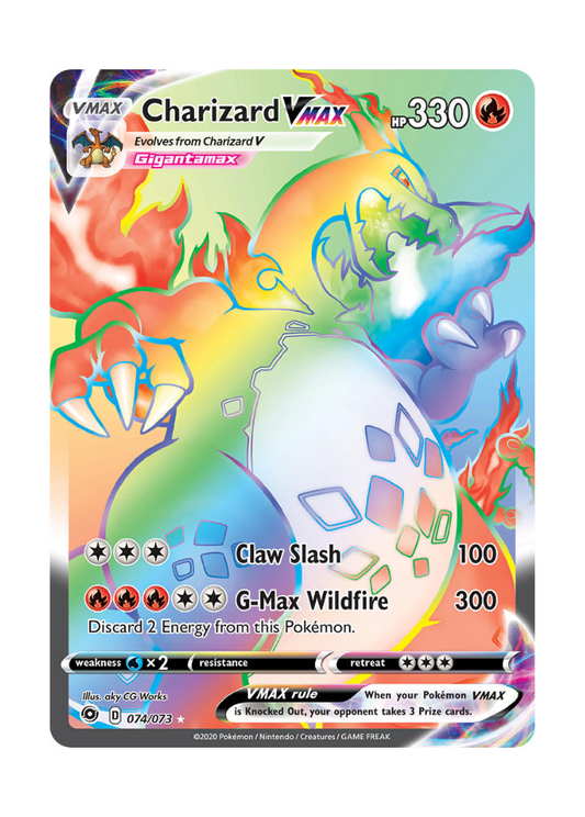 Champion's Path: Charizard VMAX Rainbow Rare - 74/73