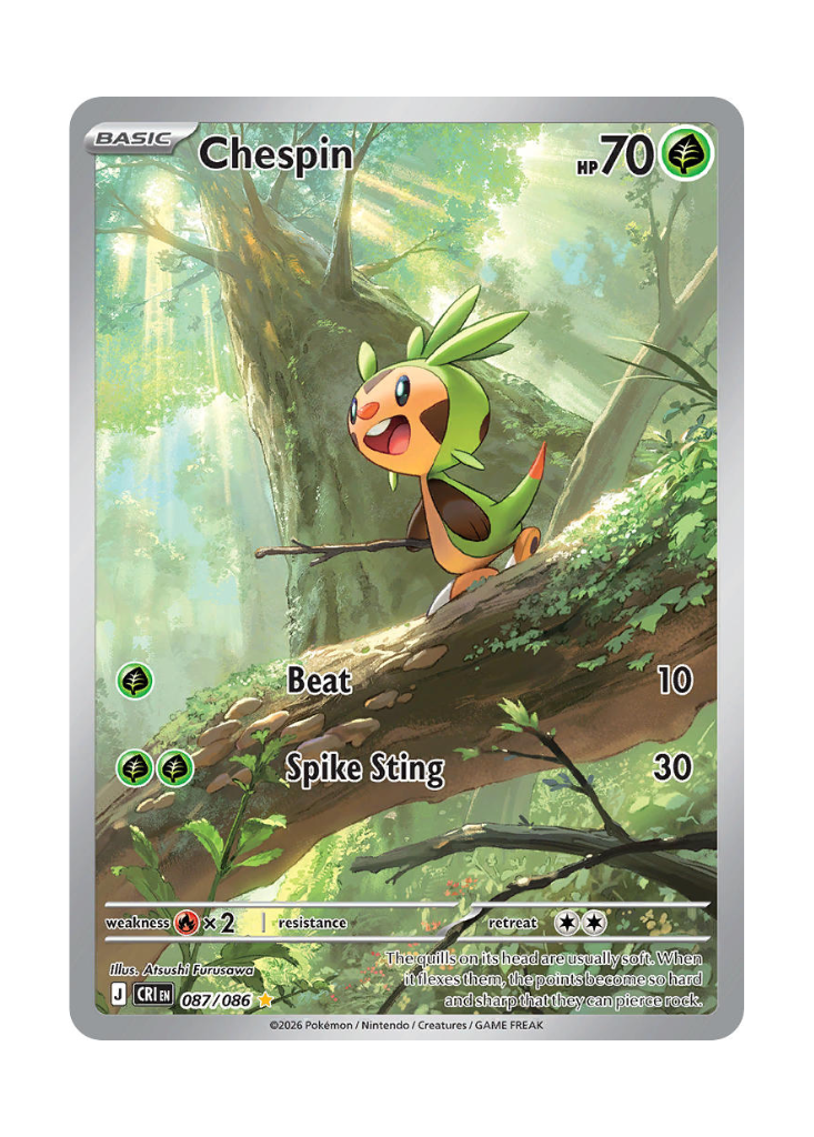 Chaos Rising: Chespin Illustration Rare - 087/086