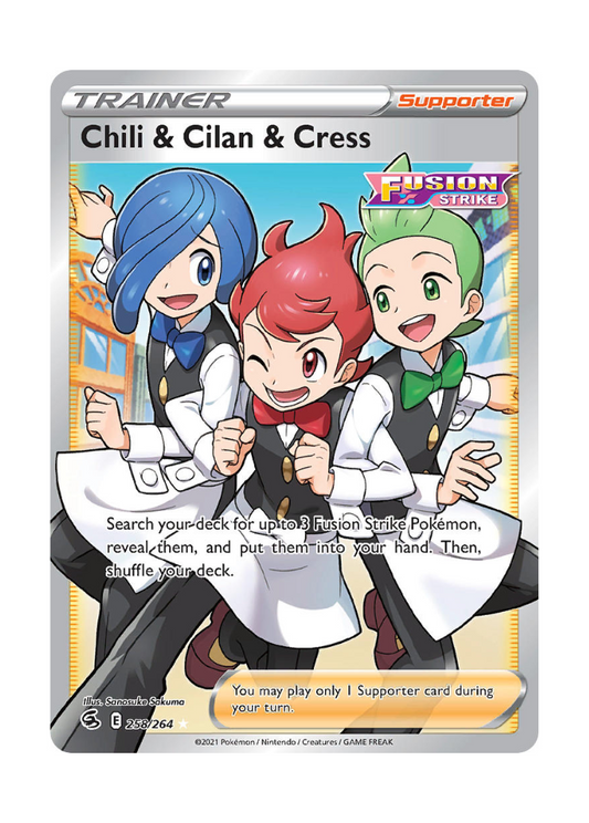 Fusion Strike: Chili & Cilan & Cress Full Art - 258/264