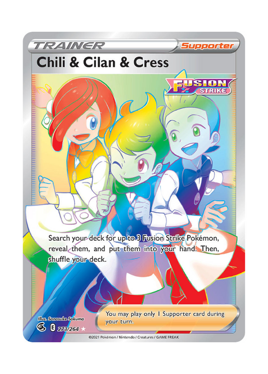 Fusion Strike: Chili & Cilan & Cress Rainbow Rare - 273/264