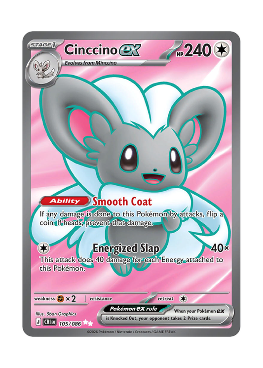 Chaos Rising: Cinccino ex Full Art - 105/086