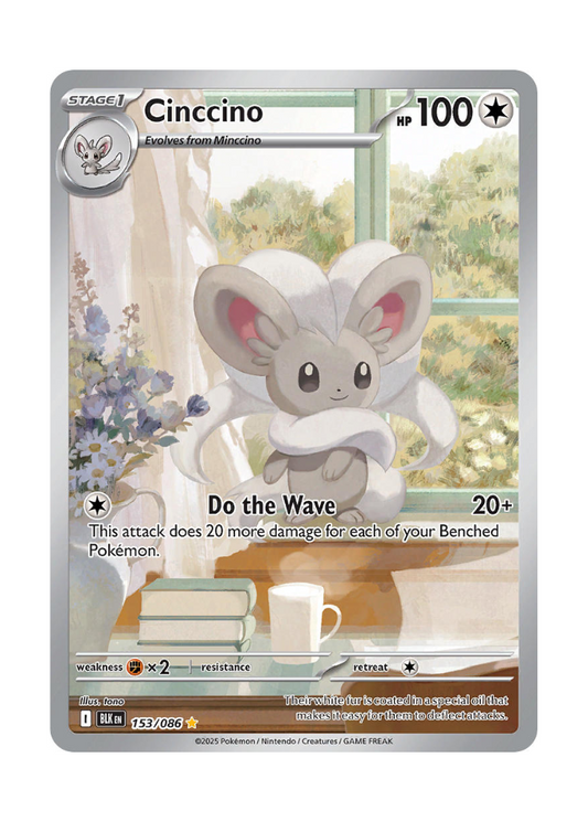 Black Bolt: Cinccino Illustration Rare - 153/086