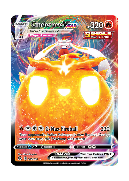 Fusion Strike: Cinderace VMAX Full Art - 045/264