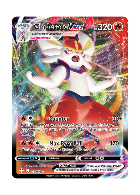 Shining Fates: Cinderace VMAX Full Art - 019/072