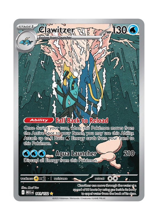 Mega Evolution: Clawitzer Illustration Rare - 141/132