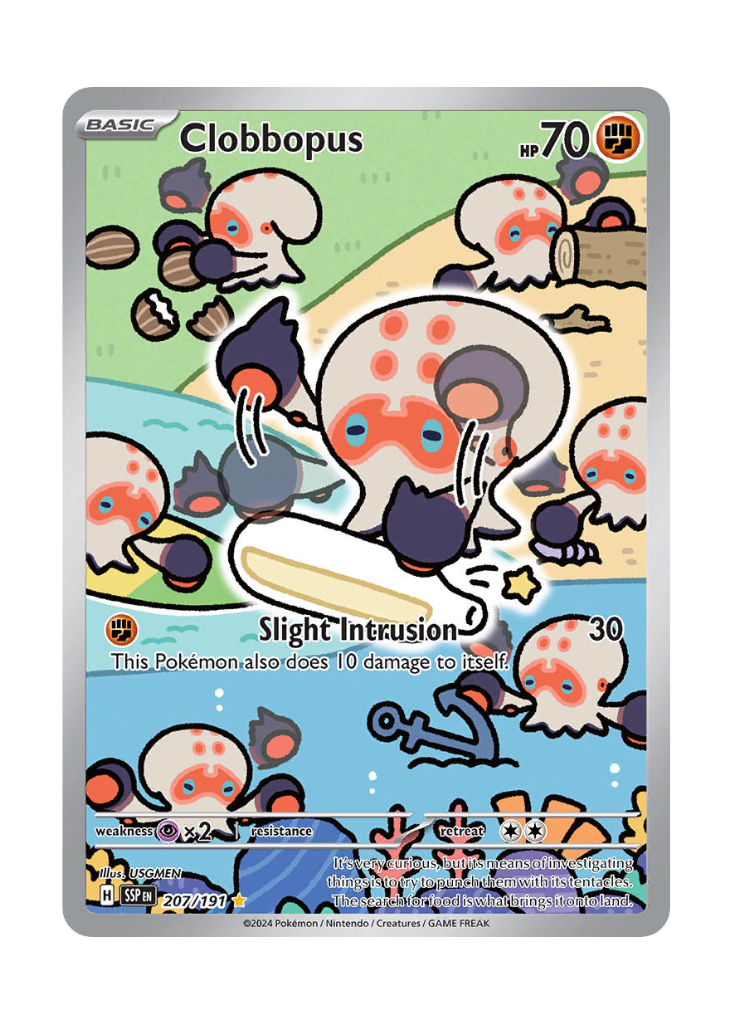 Surging Sparks: Clobbopus Illustration Rare - 207/191