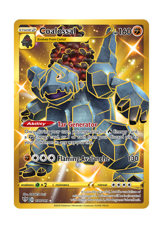 Darkness Ablaze: Coalossal Secret Rare - 198/189