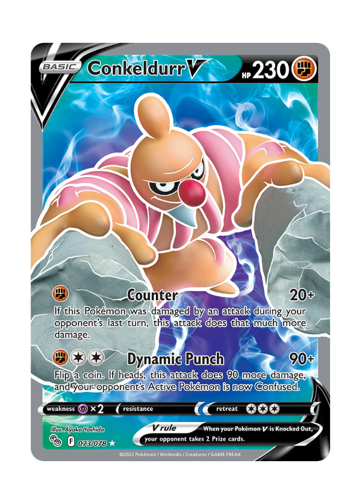 Pokémon GO: Conkeldurr V Full Art - 073/078