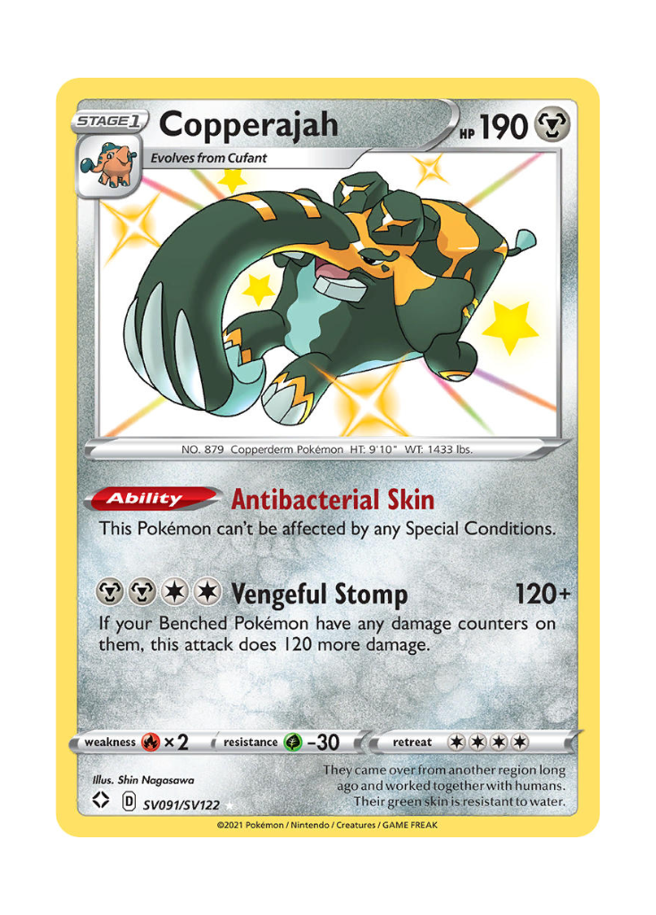 Shining Fates: Copperajah Shiny Rare - SV091/SV122