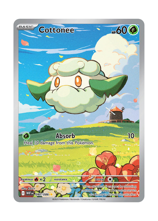 White Flare: Cottonee Illustration Rare - 090/086