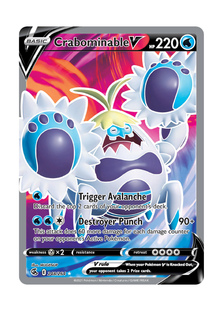 Fusion Strike: Crabominable V Full Art - 248/264