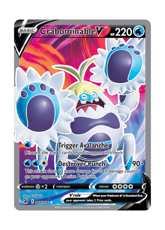 Fusion Strike: Crabominable V Full Art - 248/264