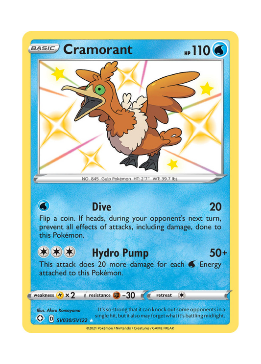 Shining Fates: Cramorant Shiny Rare - SV030/SV122
