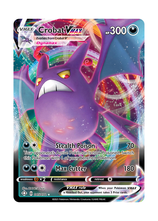 Shining Fates: Crobat VMAX Full Art - 045/072