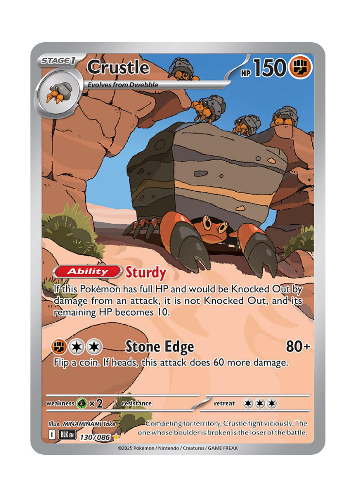 Black Bolt: Crustle Illustration Rare - 130/086