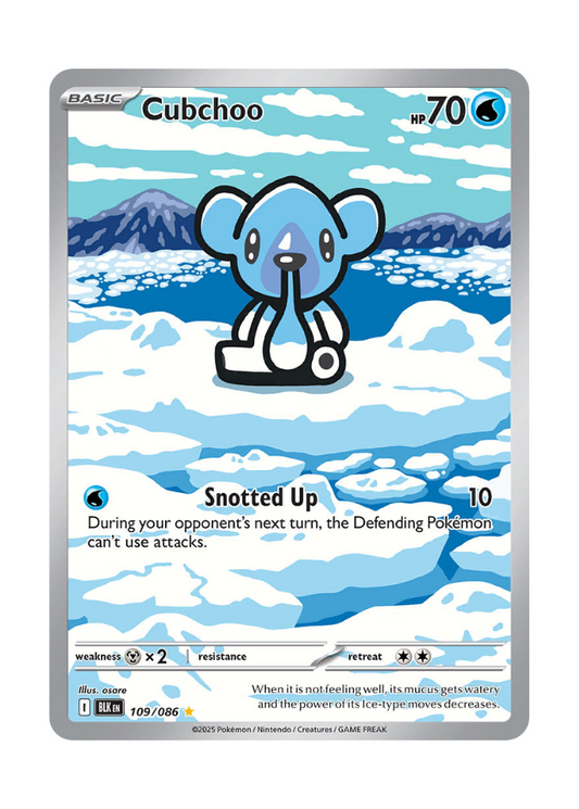 Black Bolt: Cubchoo Illustration Rare - 109/086