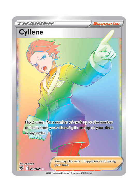 Astral Radiance: Cyllene Rainbow Rare - 201/189