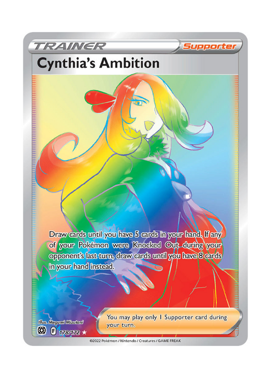 Brilliant Stars: Cynthia's Ambition Rainbow Rare - 178/172