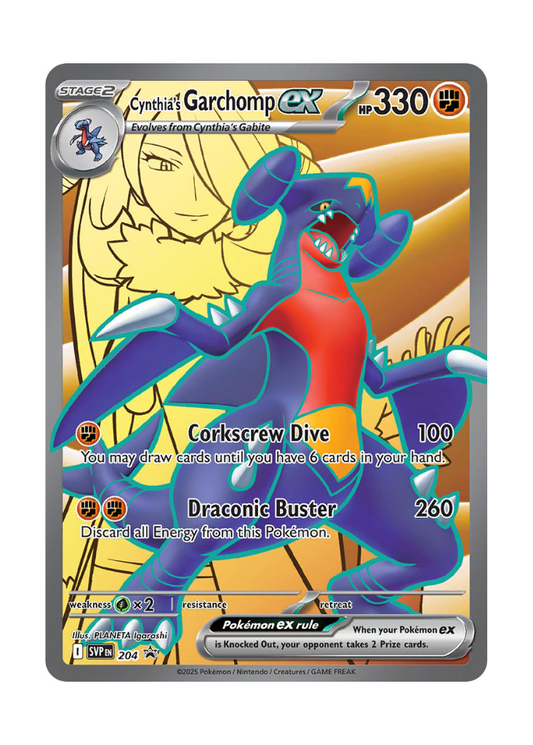 Scarlet & Violet Promos: Cynthia's Garchomp ex - 204