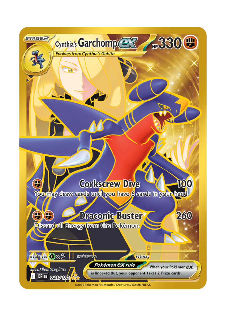 Destined Rivals: Cynthia's Garchomp ex Hyper Rare - 241/182