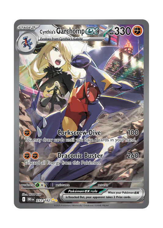 Destined Rivals: Cynthia's Garchomp ex Special Illustration Rare - 232/182