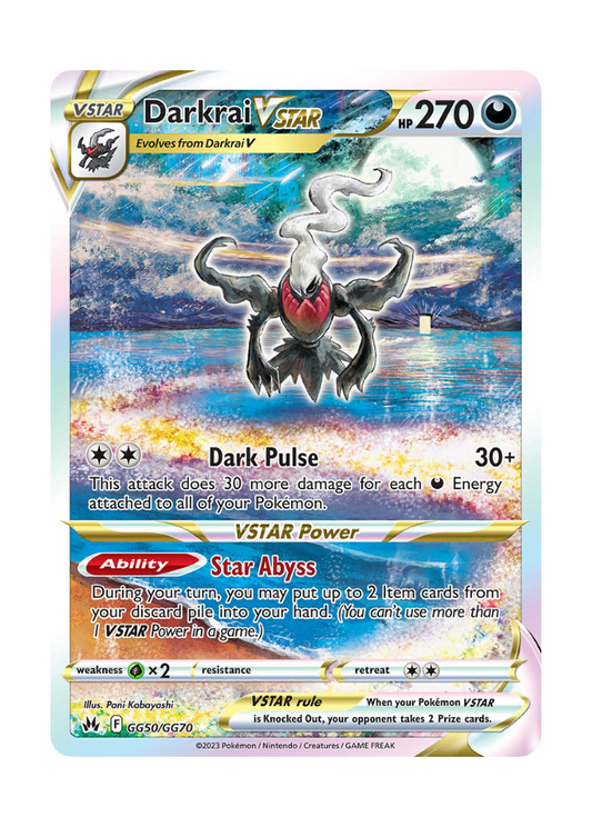 Crown Zenith: Darkrai VSTAR Galarian Gallery - GG50/GG70