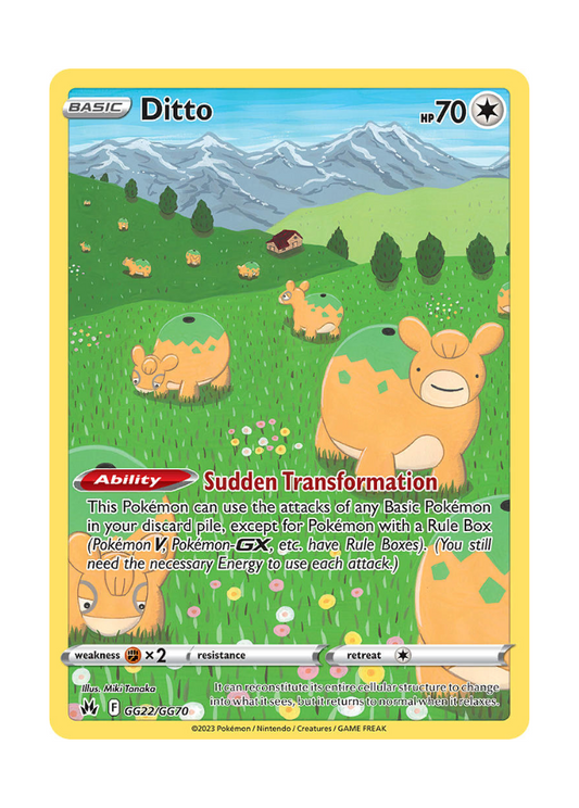 Crown Zenith: Ditto Galarian Gallery - GG22/GG70