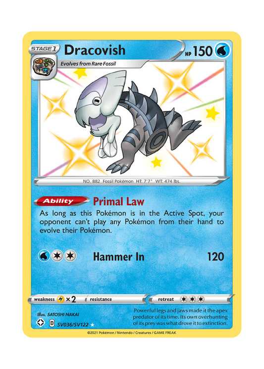 Shining Fates: Dracovish Shiny Rare - SV036/SV122