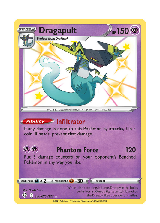 Shining Fates: Dragapult Shiny Rare - SV062/SV122