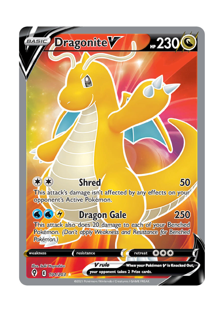 Evolving Skies: Dragonite V Full Art - 191/203