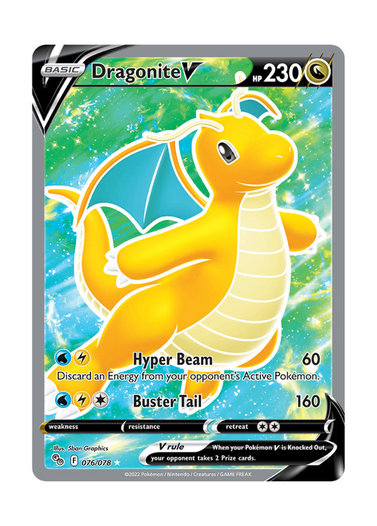 Pokémon GO: Dragonite V Full Art - 076/078
