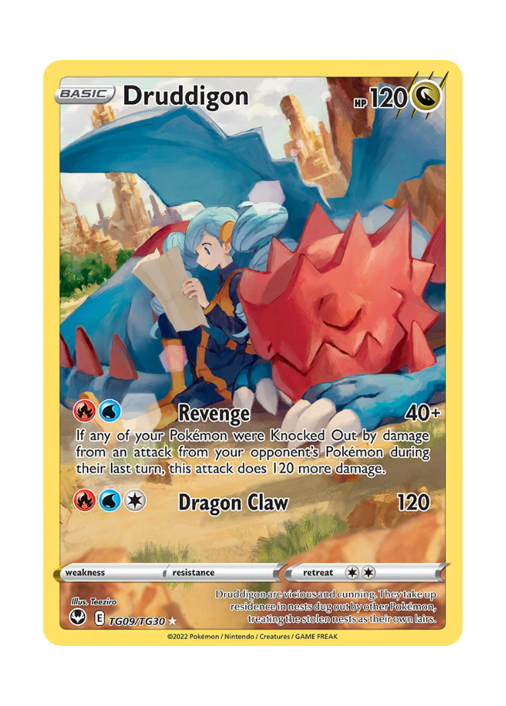 Silver Tempest: Druddigon Trainer Gallery - TG09/TG30