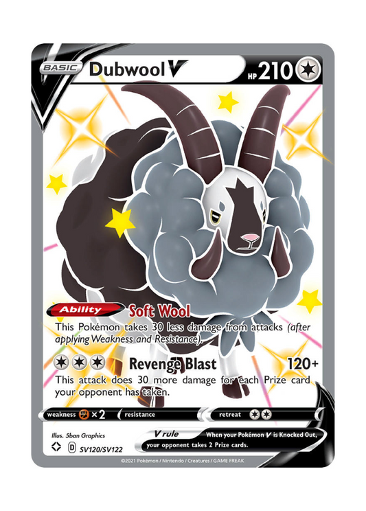 Shining Fates: Dubwool V Shiny Full Art - SV120/SV122