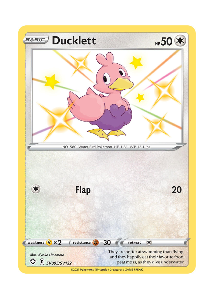 Shining Fates: Ducklett Shiny Rare - SV095/SV122