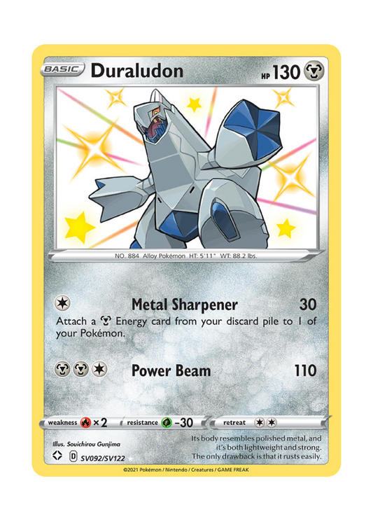 Shining Fates: Duraludon Shiny Rare - SV092/SV122