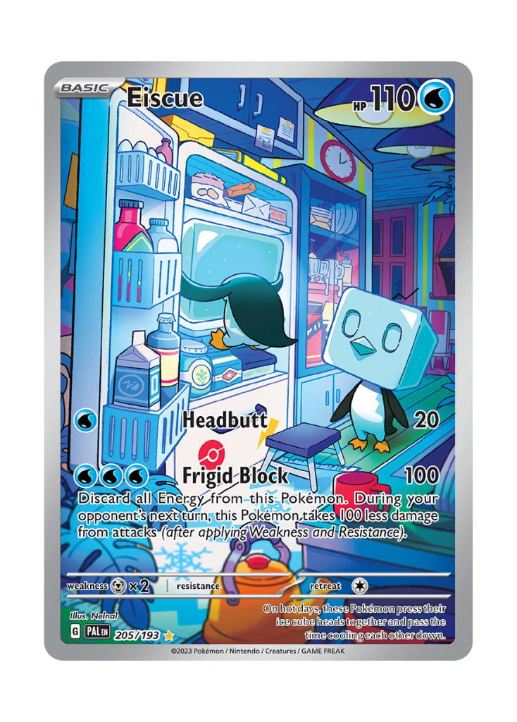 Paldea Evolved: Eiscue Illustration Rare - 205/193