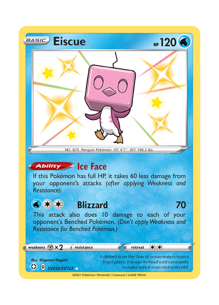 Shining Fates: Eiscue Shiny Rare - SV035/SV122