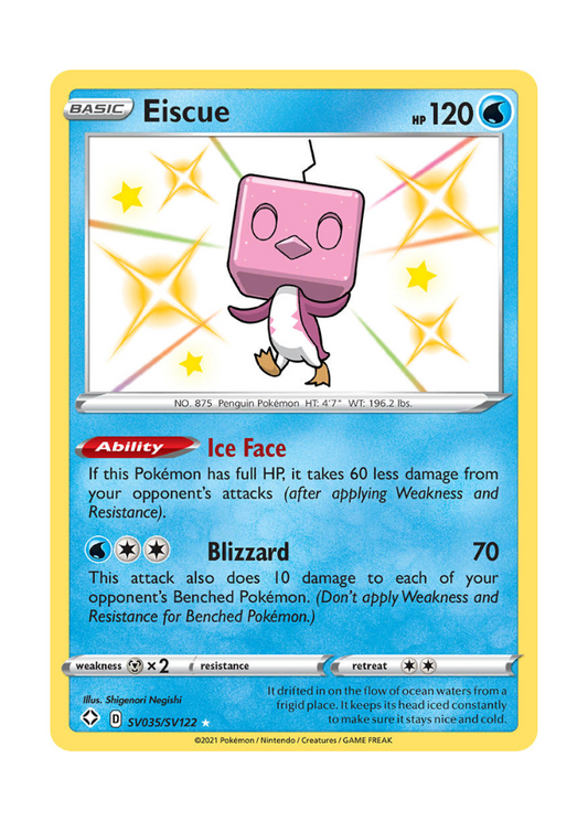 Shining Fates: Eiscue Shiny Rare - SV035/SV122