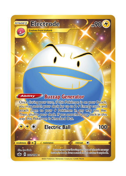 Chilling Reign: Electrode Secret Rare - 222/198