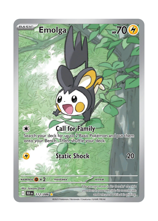 Black Bolt: Emolga Illustration Rare - 112/086