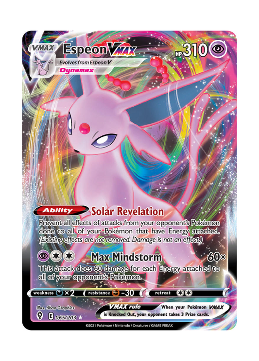Evolving Skies: Espeon VMAX Full Art - 065/203