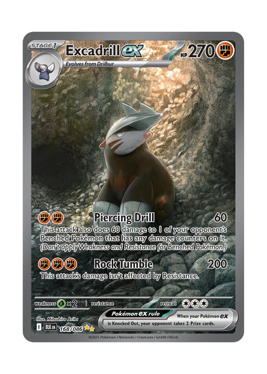 Black Bolt: Excadrill ex Special Illustration Rare - 168/086