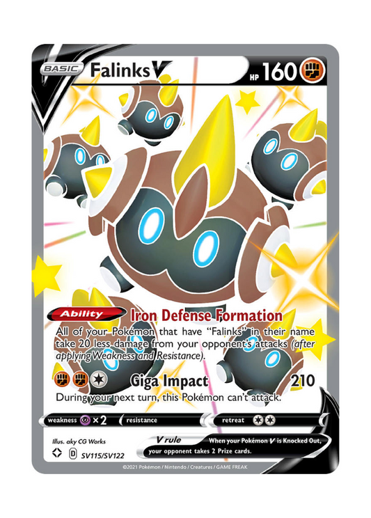 Shining Fates: Falinks V Shiny Full Art - SV115/SV122
