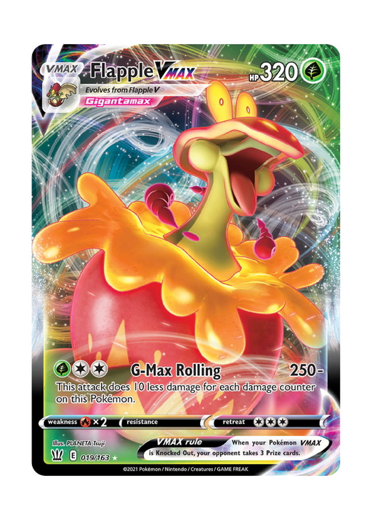 Battle Styles: Flapple VMAX Full Art - 019/163