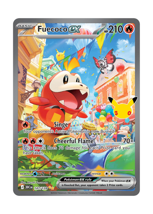 30th Celebration: Fuecoco ex Special Illustration Rare - 147/128
